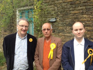  Photo: Lib Dem campaigners, Cllr Ian Auckland, Steve Ayris and  Richard Shaw fighting to protect Graves Park